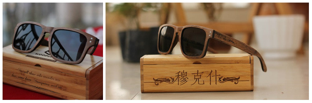 The Navigator Personalized Wooden Sunglasses from Woodgeek Store