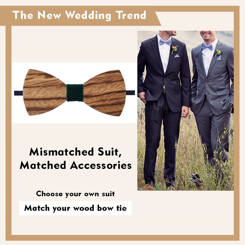 Wedding Trends - Wooden Bow Tie - wedding Bow Tie - Bow Tie for Grooms & Groomsmen