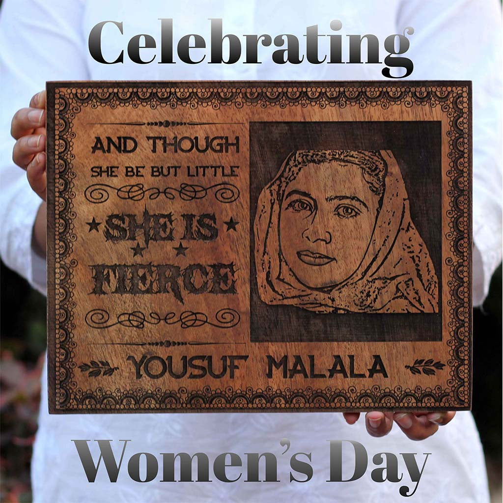 Woman's Day - Malala wall Art - Woodgeek Store