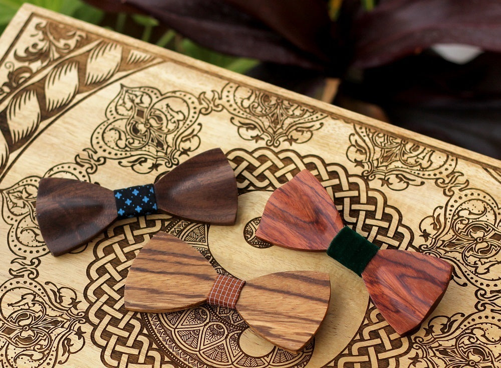 Wooden Bow ties - small gifts for sagittarius - wooden bow tie - wooden necktie - bow tie made of wood - birthday gift - Sagittarius Zodiac - best friend gifts - sagittarius birthday gifts - woodgeekstore