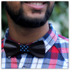 Black Bow Tie - Wooden Bow Tie - Classic Bow Tie - Woodgeek Store