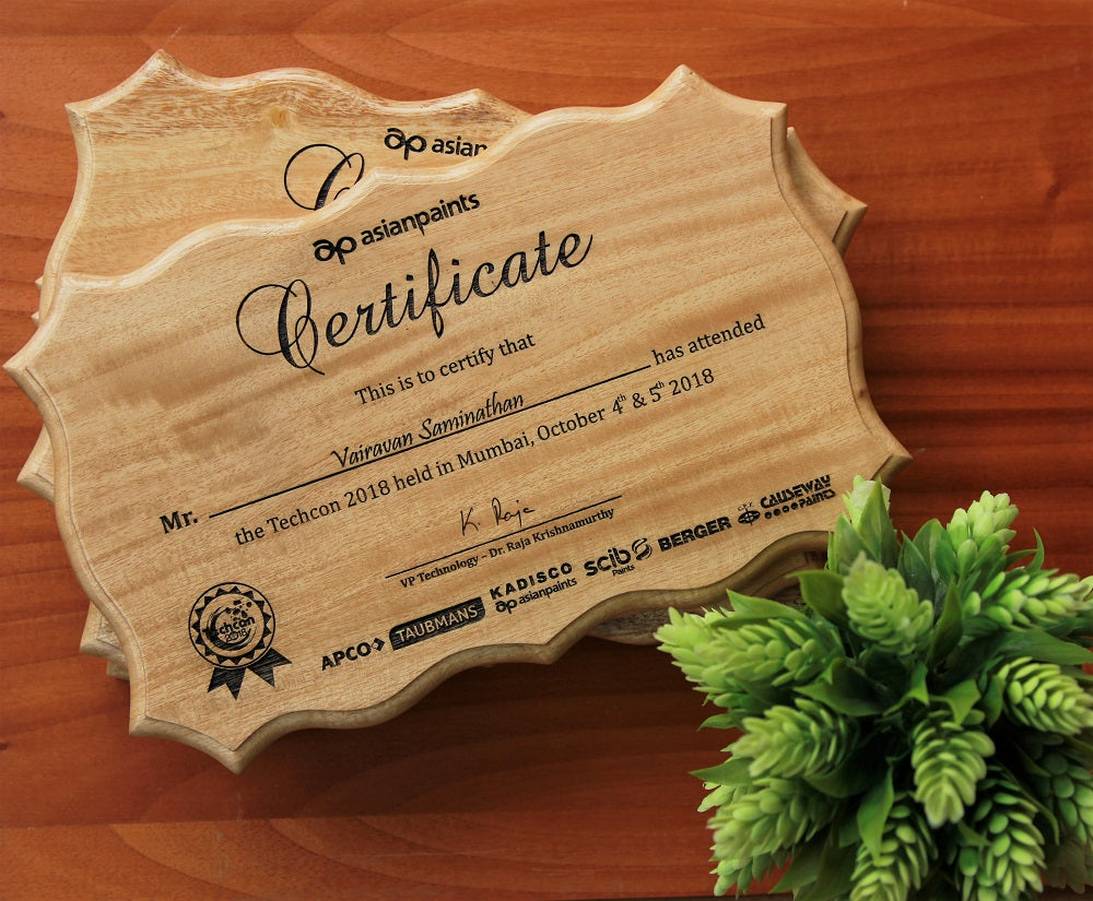 Certificate of Appreciation - custom award certificates - Create your own certificate - Woodgeek Store