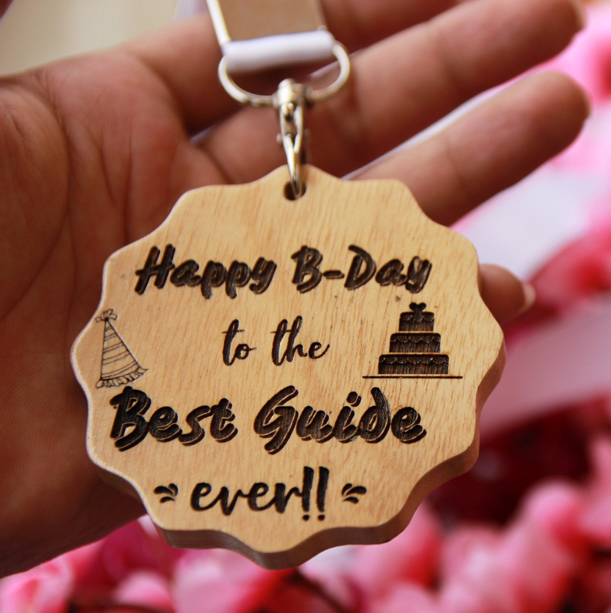 Customized Wooden Birthday Medal For Teacher. This Engraved Medal Makes The Best Birthday Gifts For Teachers. Buy More Personalized Gifts For Teachers Online From The Woodgeek Store.