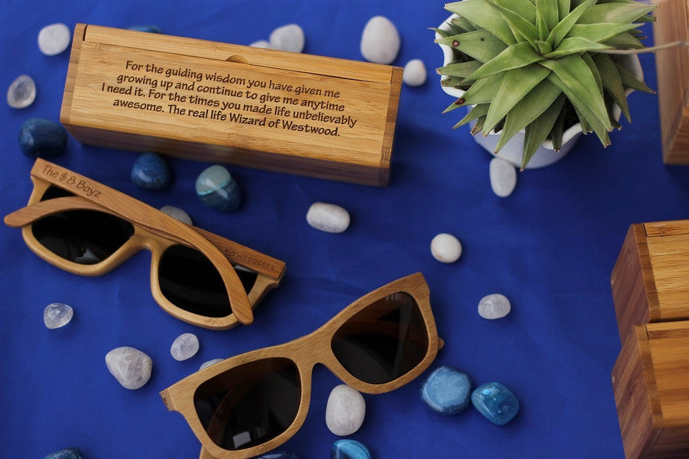 Wooden Sunglasses - Holiday Sunglasses - Vacation Sunglasses - Custom Wood Sunglasses - Personalized Sunglasses - Polarized Sunglasses - Woodgeek Store