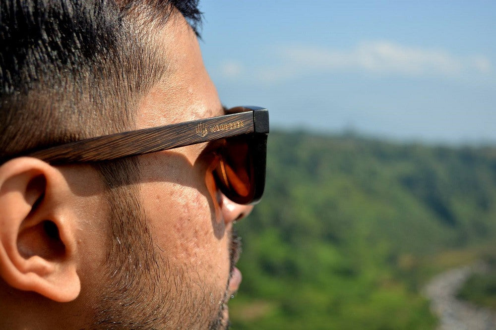 Wooden Polarized Sunglasses That Can Be Customized With Text - Woodgeek Store