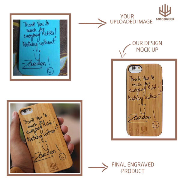 Custom Engrave Your iPhone Case - Wooden Phone Case - Woodgeek Store