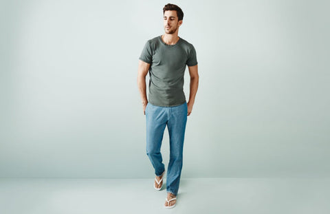 cotton t shirt with signature blend lounge pant