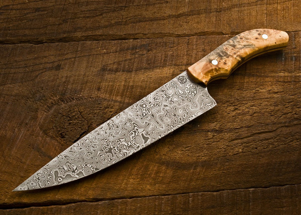 damascus steel cooking knife