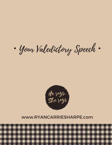 Your Valedictory Speech guide