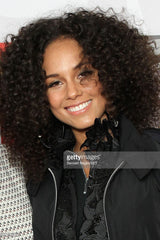 Alicia Keys in the Big Eddie Hoops