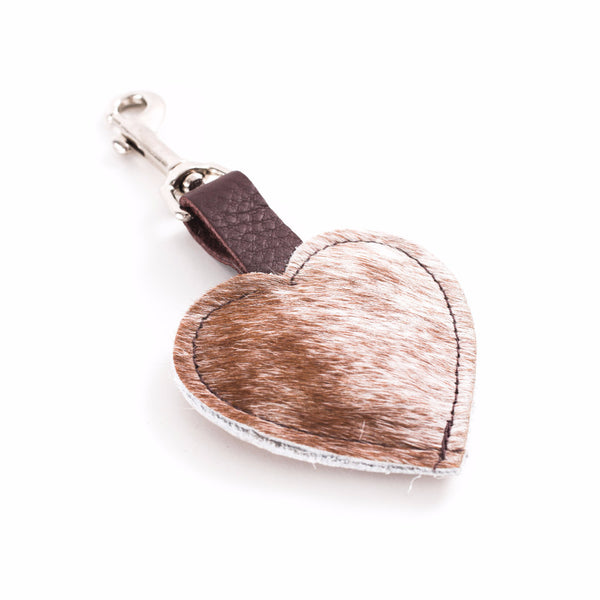 heart of the hide keychain