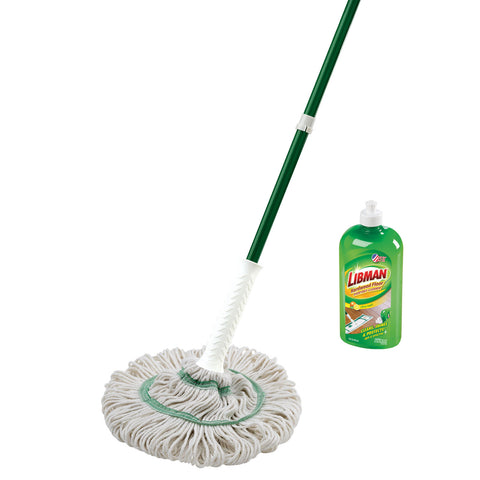 mops and cleaning supplies