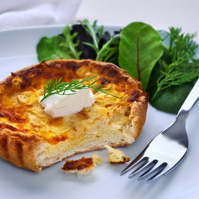 Mushroom and Gruyere Quiche