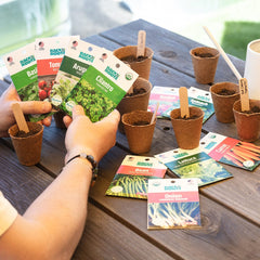 Organic Beginner’s Garden, 10 Variety Pack - Seed Packet Bundle