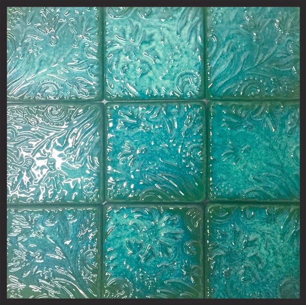 Emerald Green 4x4 Decorative Glossy Tile Leaves Design Free Shipping Sognare Tile And Stone 9933