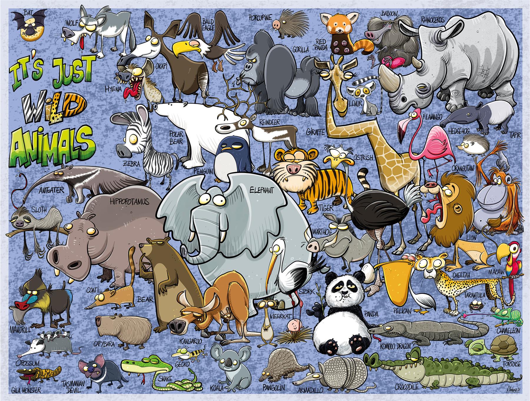 It's Just...Wild Animals 1000 Piece Jigsaw Puzzle – All Jigsaw Puzzles UK
