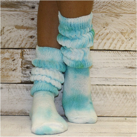 tie dye cotton slouch socks