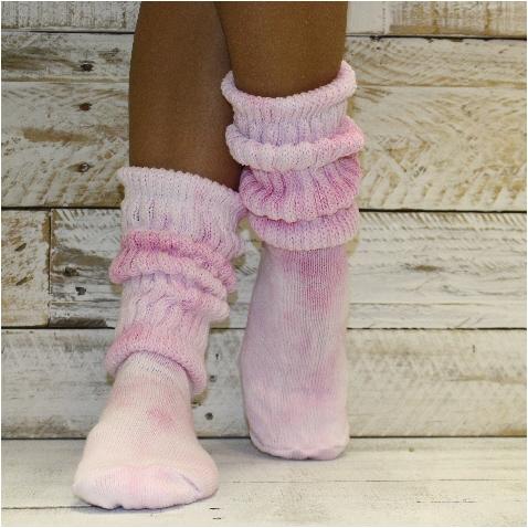 tie dye fashion clothing socks women pink