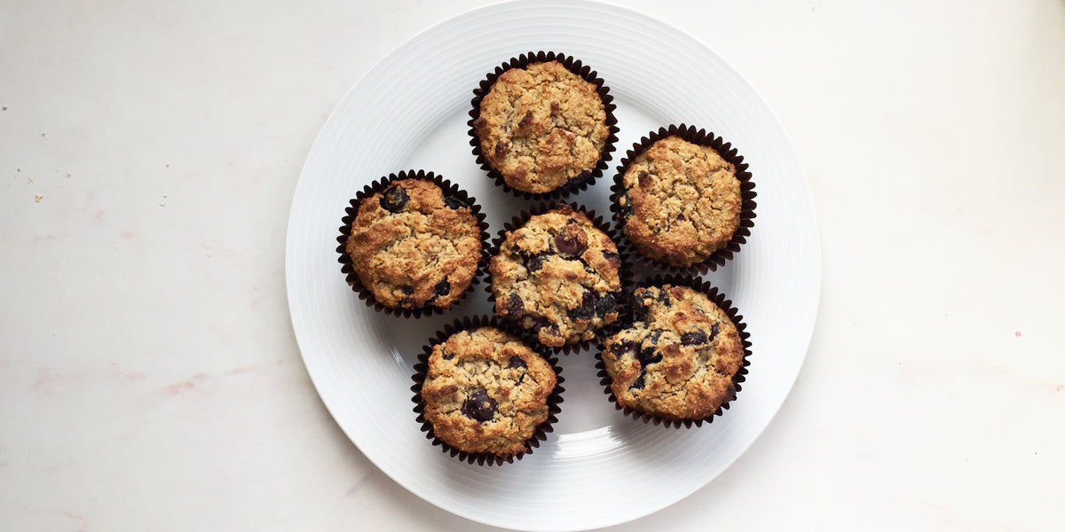 blueberry vegan muffins