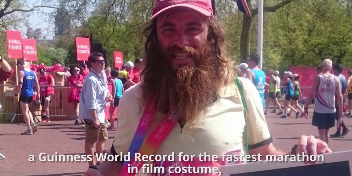 Guinness World Record Rob Pope film character running marathon Forrest Gump
