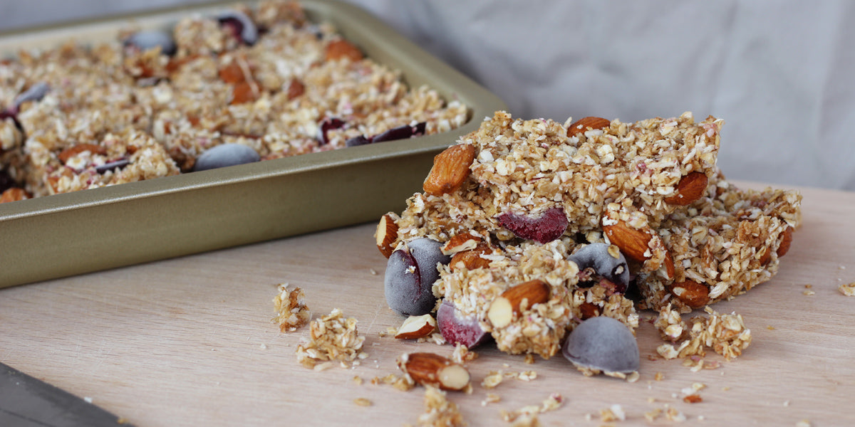 no-bake cherry almond bars delicious healthy snack treat for children