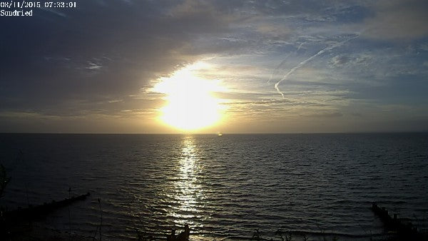 Sunrise Photos at East Beach from Sundried webcam