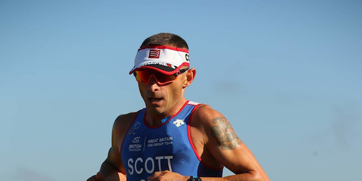 triathlete running triathlon race Team GB