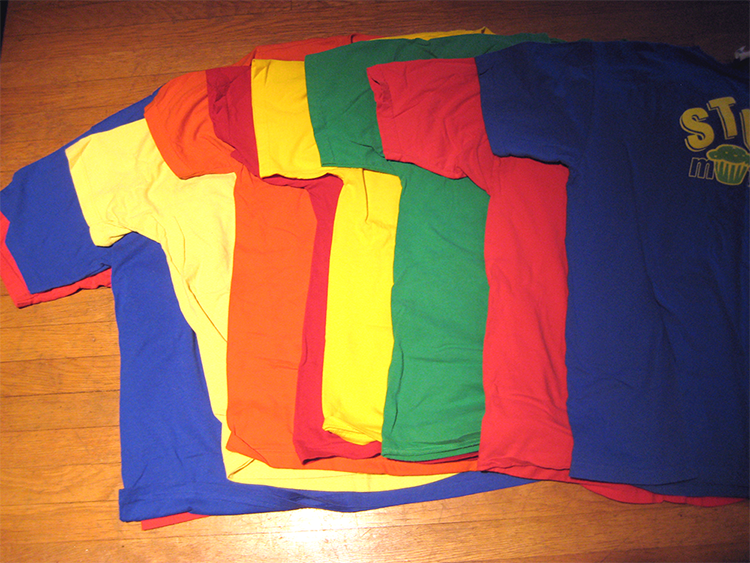 A Crayola box of tshirts! | La Vie en Orange