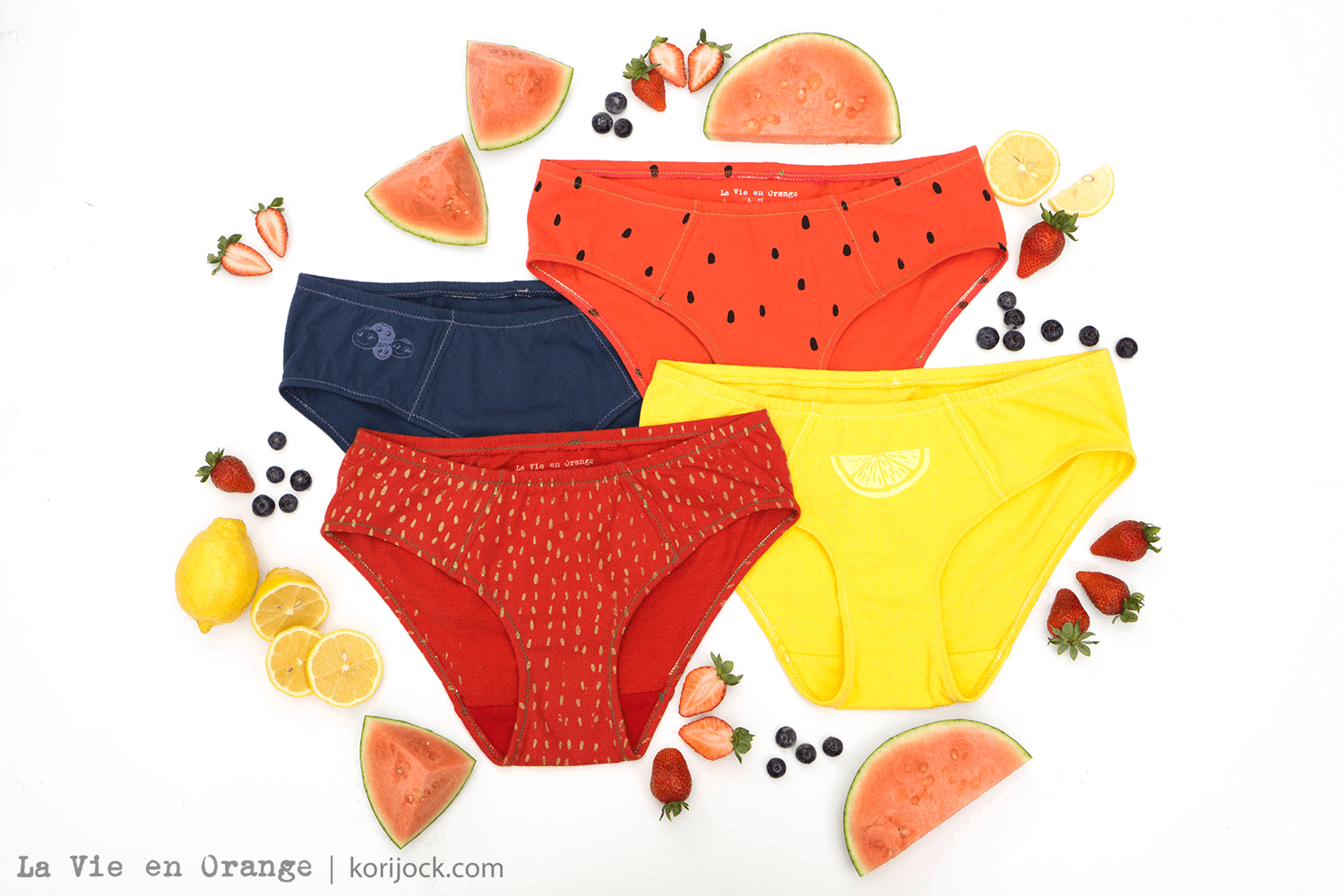 Fruit Salad Handmade Underwear by La Vie en Orange