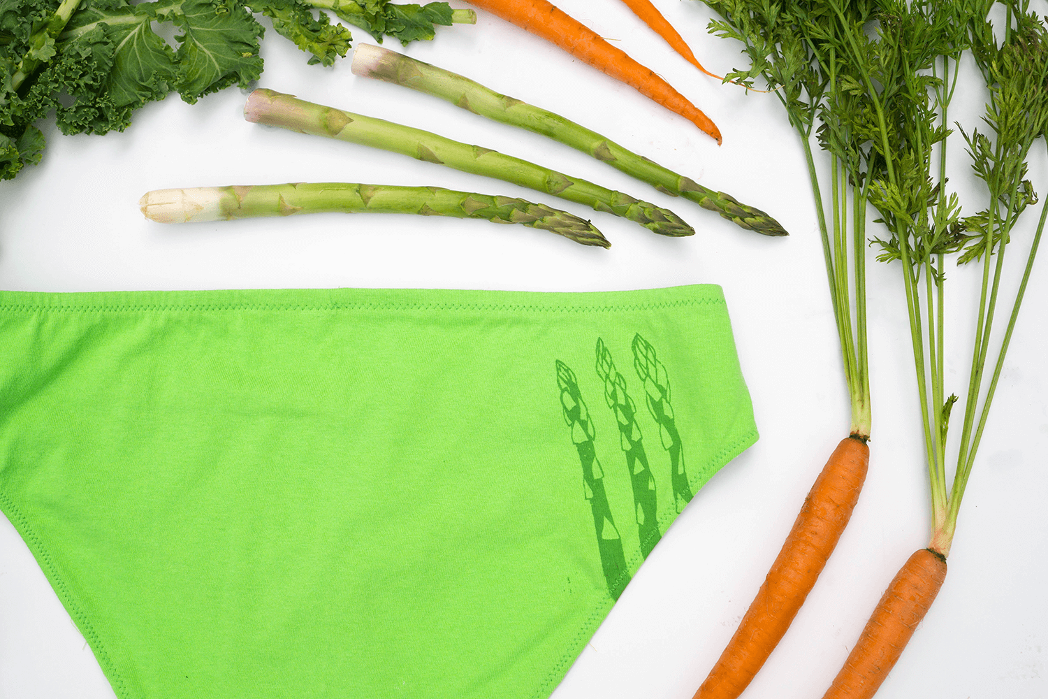 Amazing Asparagus Handmade Underwear by La Vie en Orange