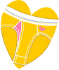 Yellow men's heart underwear | La Vie en Orange