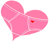 Pink heart underwear | La Vie en Orange