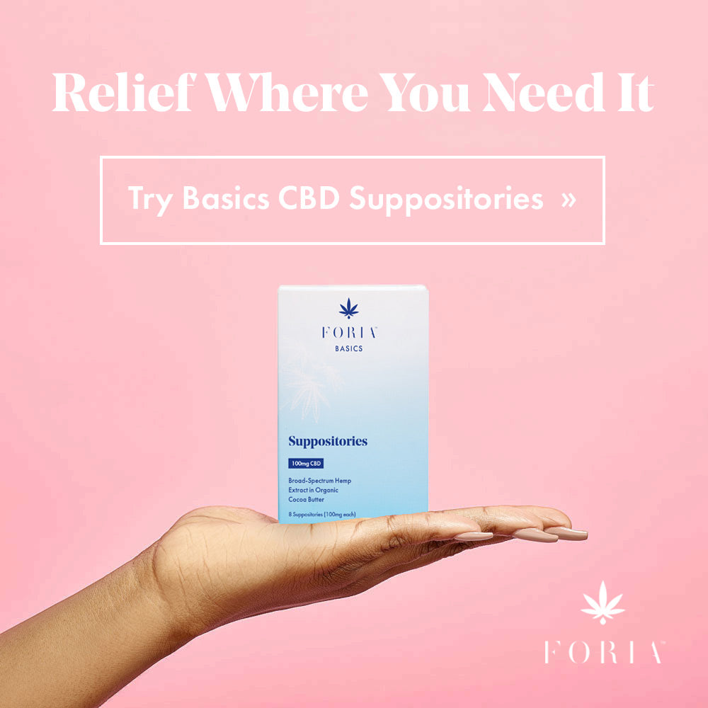 Relief where you need it CBD suppositories
