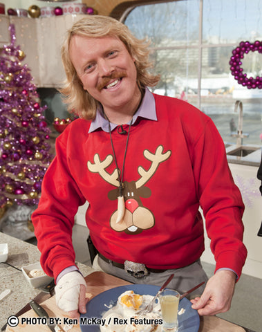 Keith Lemon in the Rudolph Christmas Sweatshirt