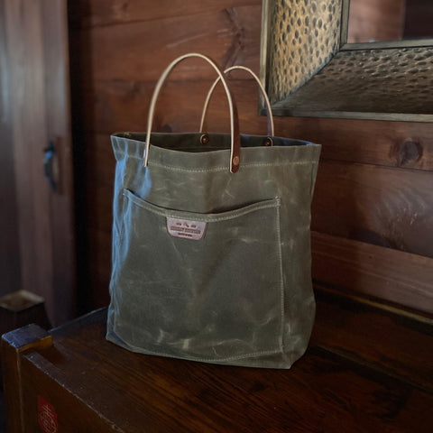 Waxed Canvas Tote Bag