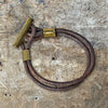 Leather + Brass Bracelet