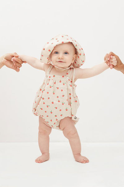 Oeuf baby summer peach onesie