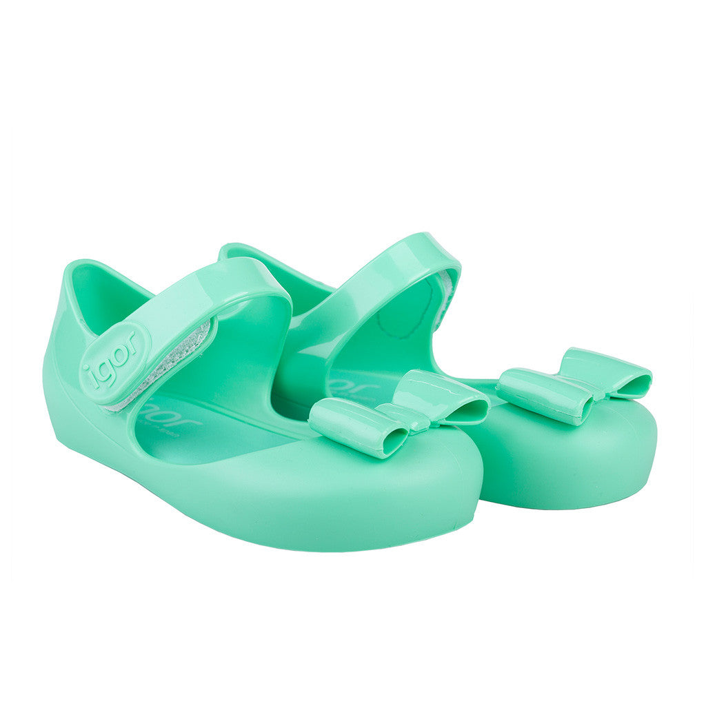 Igor Kids Shoes Made in Spain Mia Jelly Sandal Mint