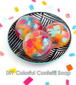 DIY Felt Confetti Soap