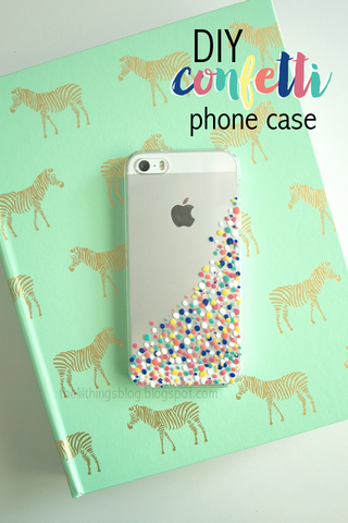 DIY Confetti Phone Case