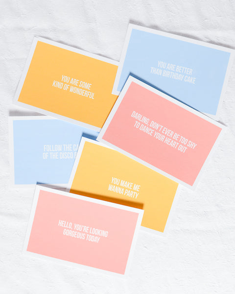 All Six Free Fun Printable Cards