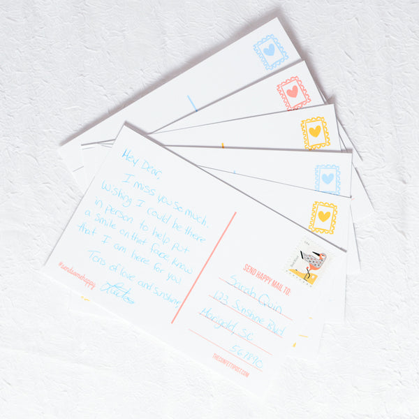 Free Printable Post Cards with notes ready for the mail