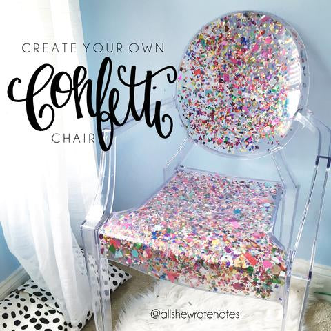 DIY Confetti Chair