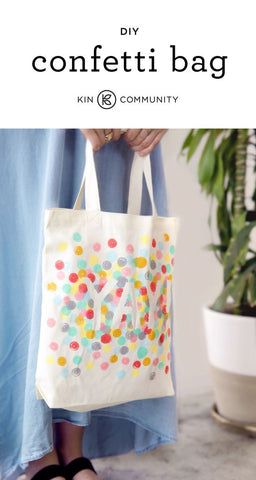 DIY Yay Confetti Tote Bag