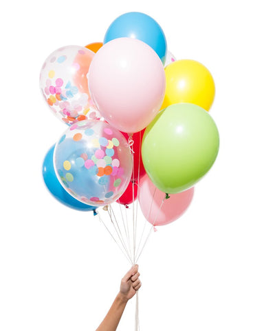 Confetti and Balloons to put in Birthday Gift Package