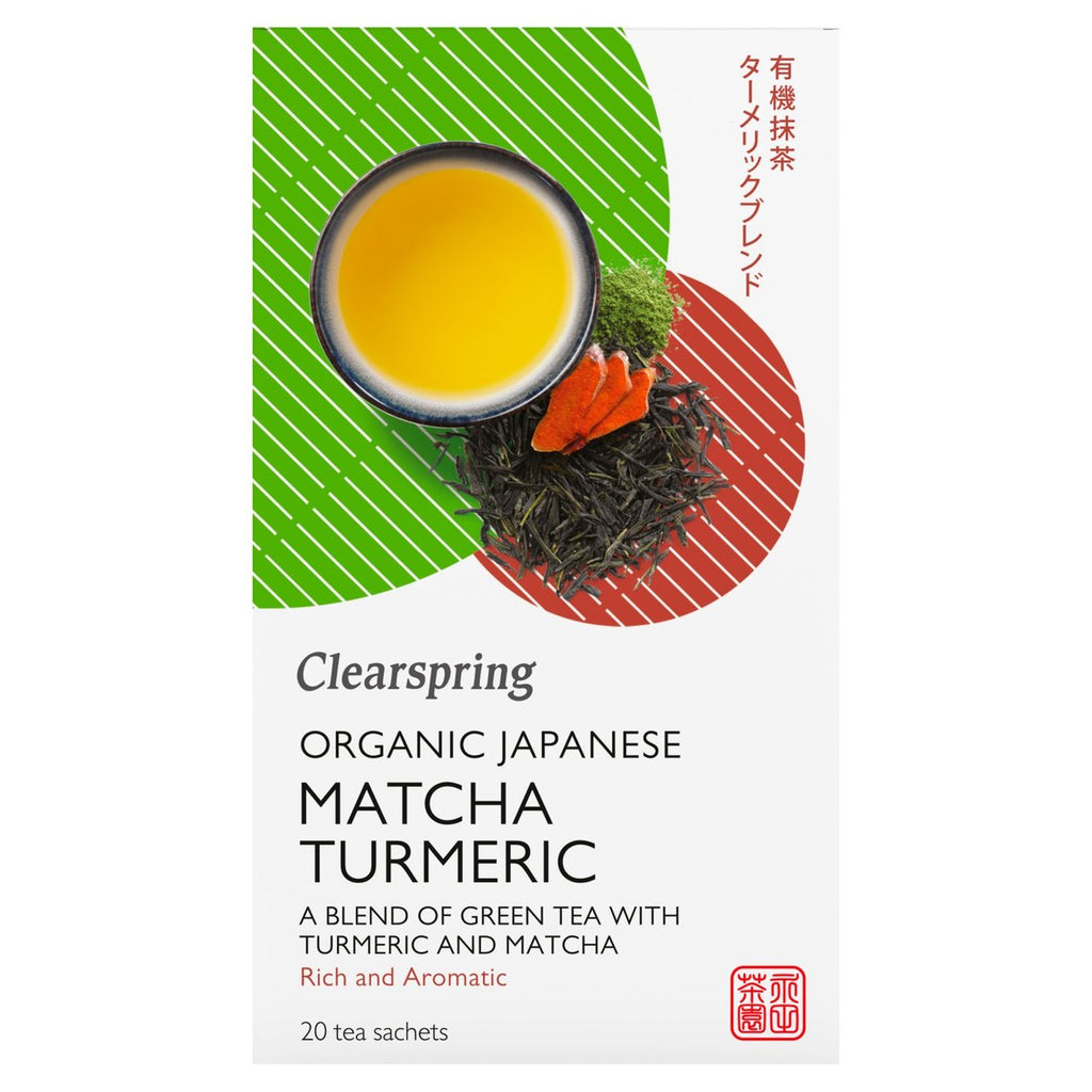 kaustisk gambling vaskepulver Clearspring Organic Japanese Matcha Turmeric Green Tea Teabags 20 per pack  | British Online