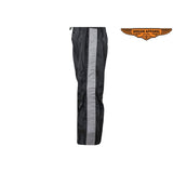Rain Suit With Zipper Side Seams Black & Gray Motorcycle Gear