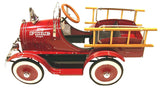 Kids Fire Truck Pedal Car Model A Vintage Style
