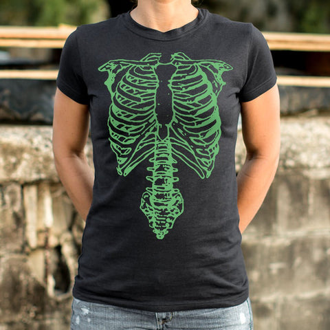 Tap The Spinal Skeleton T-Shirt (Ladies)