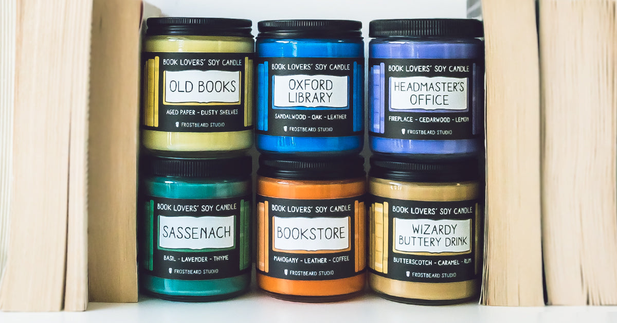 Book Lovers Soy Candles Frostbeard Studio